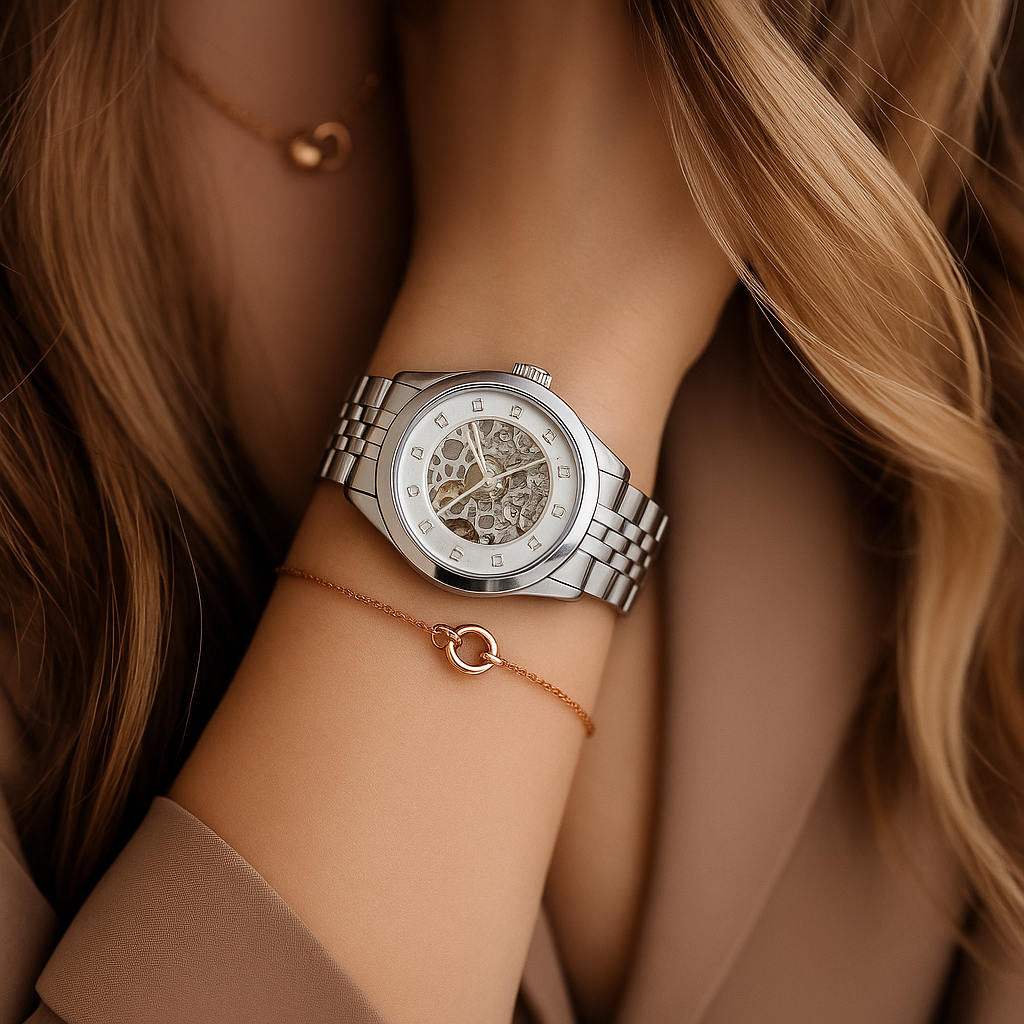 Reloj Lady G-Force Dorado Automático